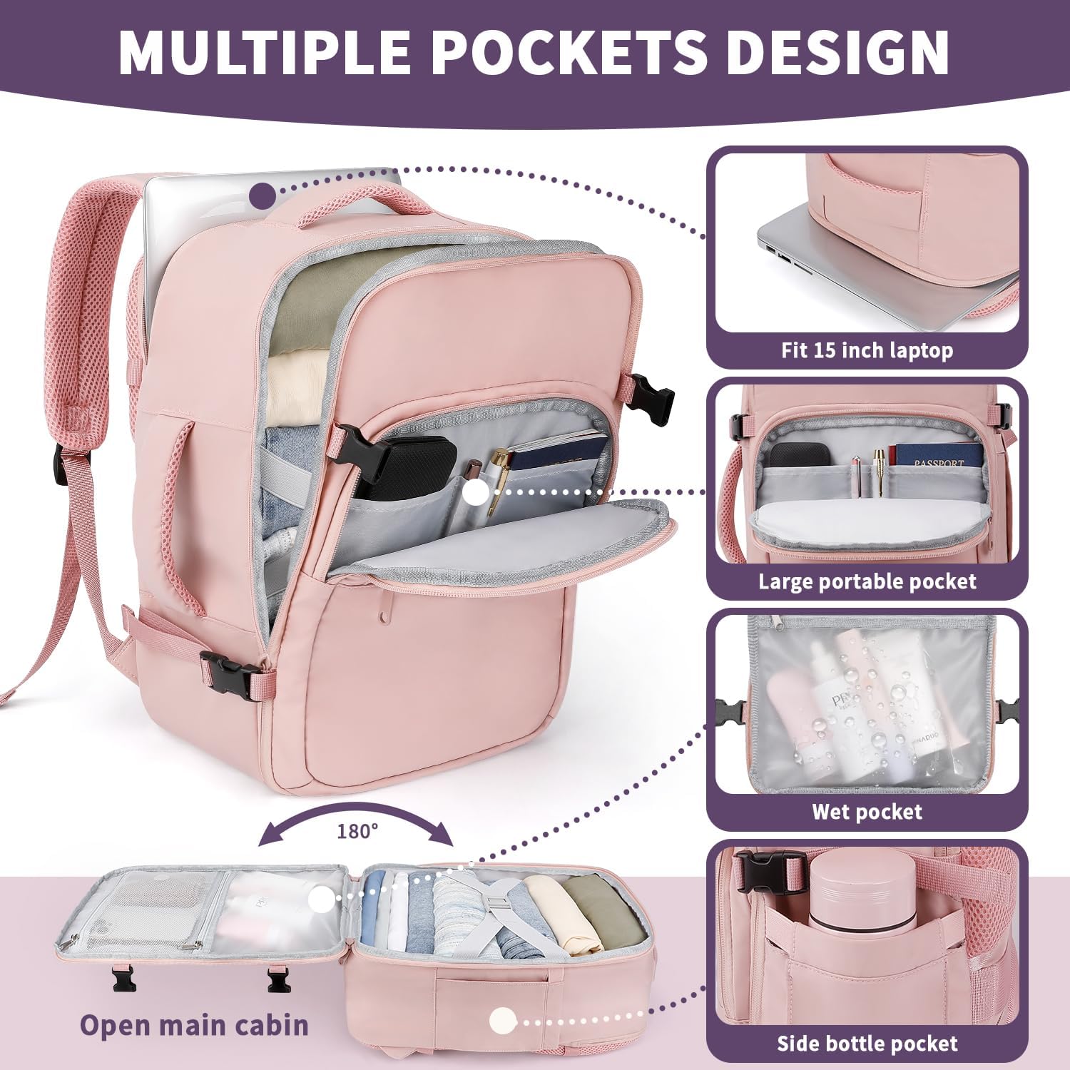 Detalle 2 de ETRONIK Cabin Bag 40x30x20 Backpack