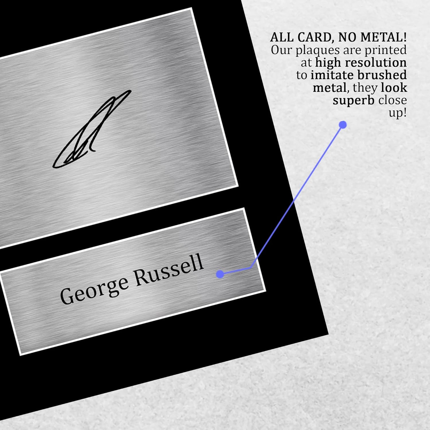 Thumbnail 4 de HWC Trading A4 George Russell Formula 1 signed autograph photo on black matt mount (297x210mm)