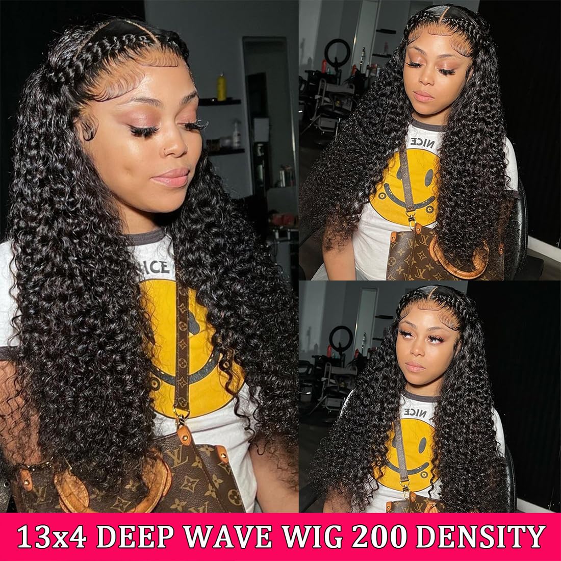 Thumbnail 2 de Lovelyworld 13x4 Deep Wave HD Lace Front Wig (Human Hair, 30 inch, 200 Density)