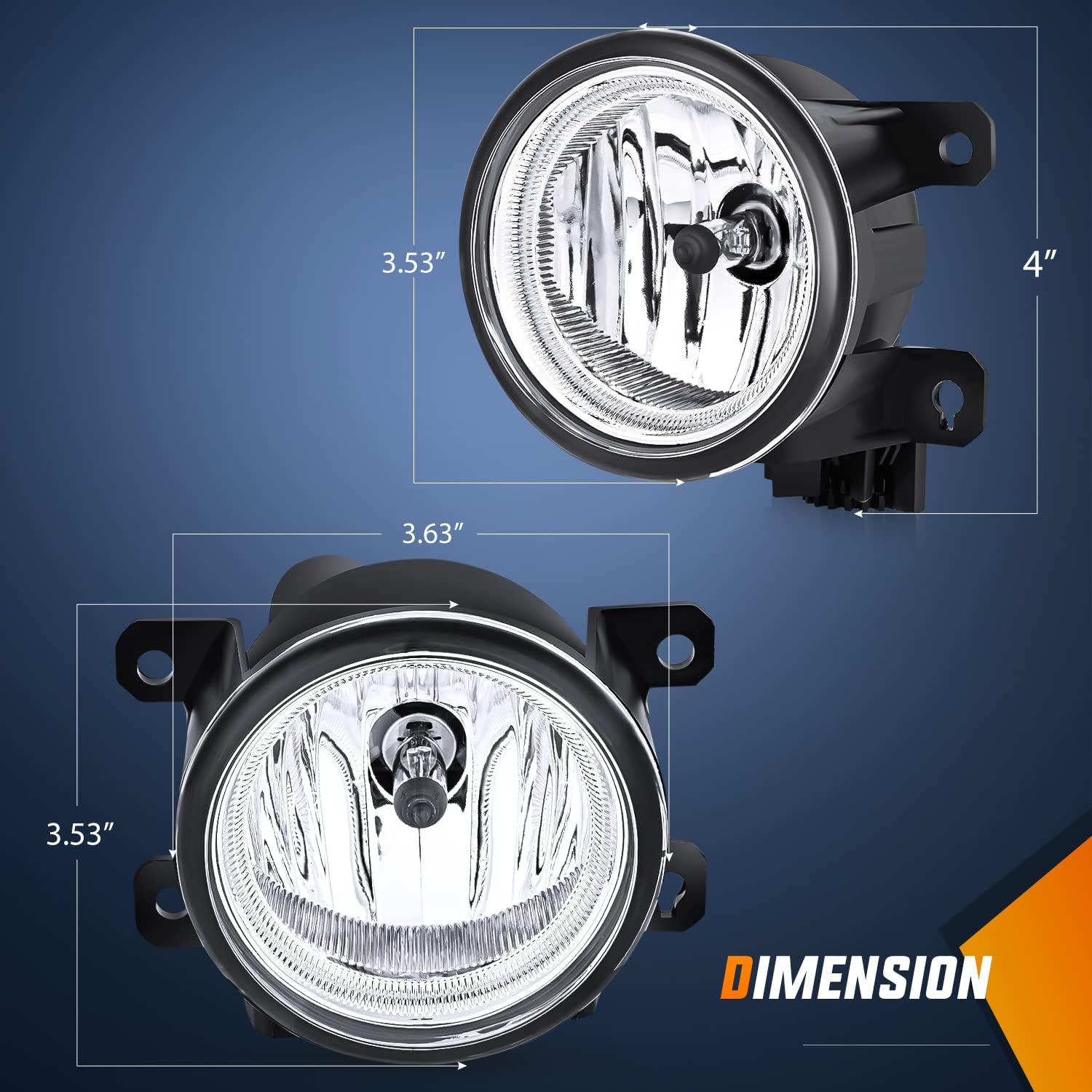 Detalle 2 de Nilight Fog Light Assembly for Honda Civic 2015-2020
