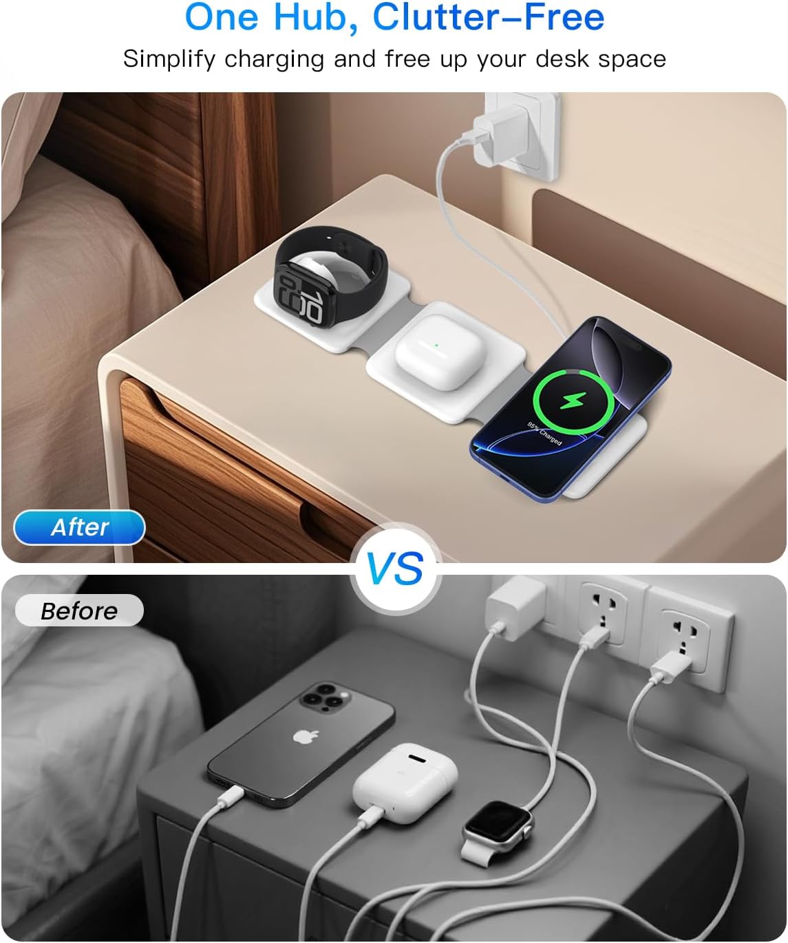Thumbnail 5 de Apple 3-in-1 Magnetic Wireless Charger Dock for iPhone