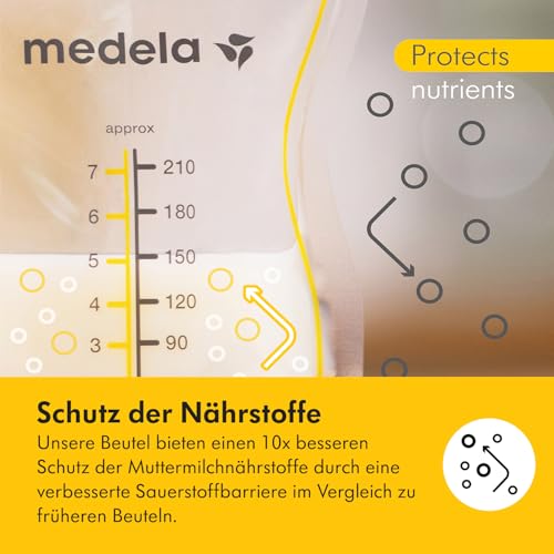 Thumbnail 7 de Medela Easy Pour Einweg-Muttermilchbeutel 210 ml – auslaufsicher, BPA-frei, 100er Pack