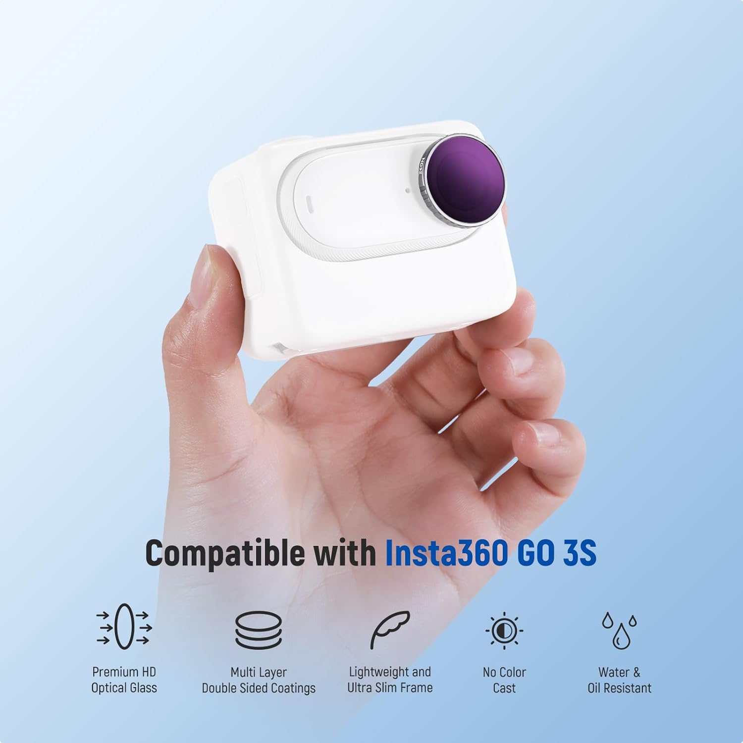 Thumbnail 1 de NEEWER GO 3S ND Filter Set (4 Pack) for Insta360 GO 3S