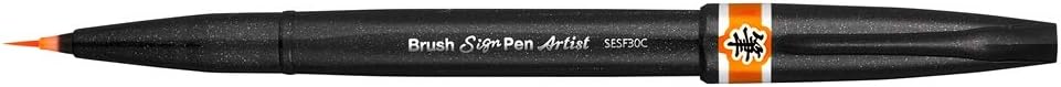Thumbnail 6 de Pentel SESF30C-CX Brush Sign Pen Artist – blå penselpenna med extra fin spets