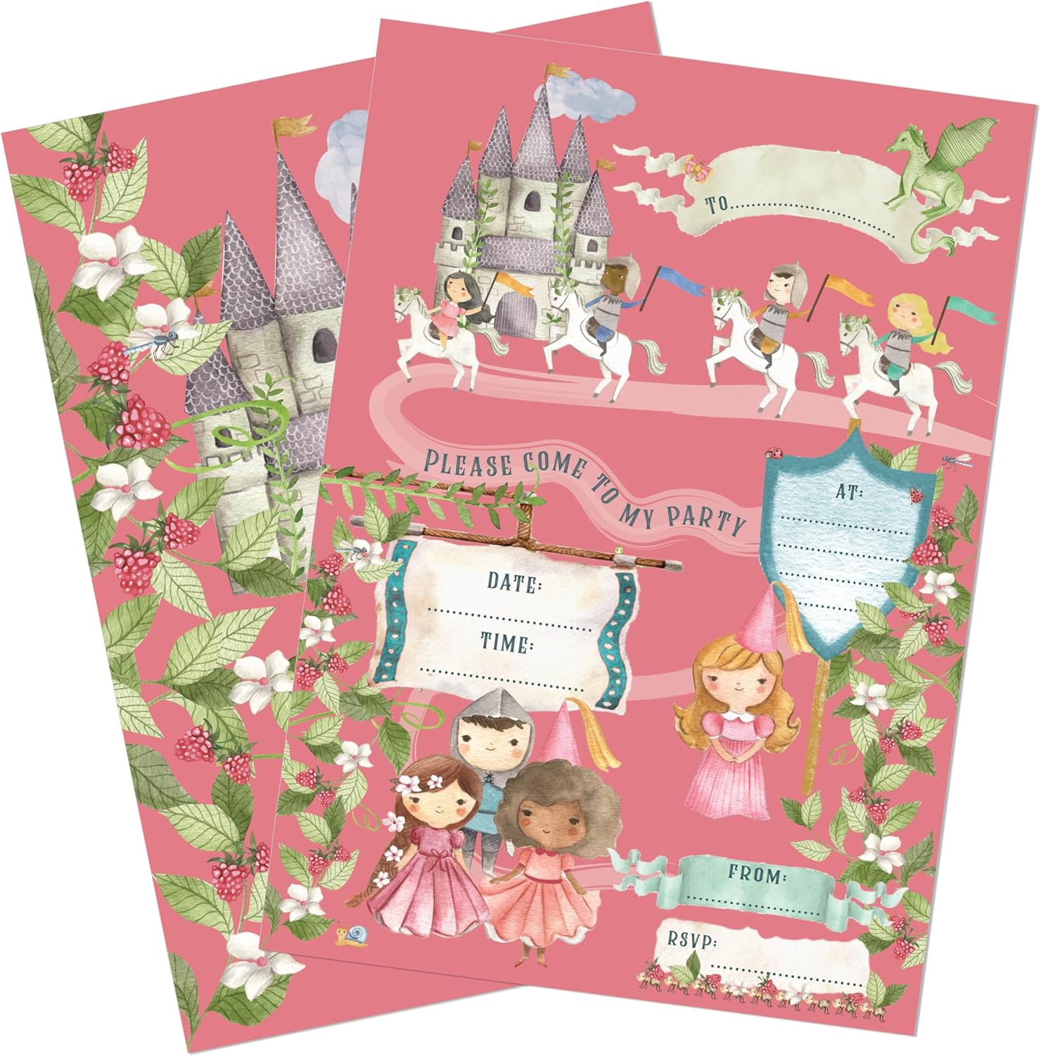 Thumbnail 4 de M & G Mustard & Gray Animal Parade children’s party invitations (A5, x24 invites only)