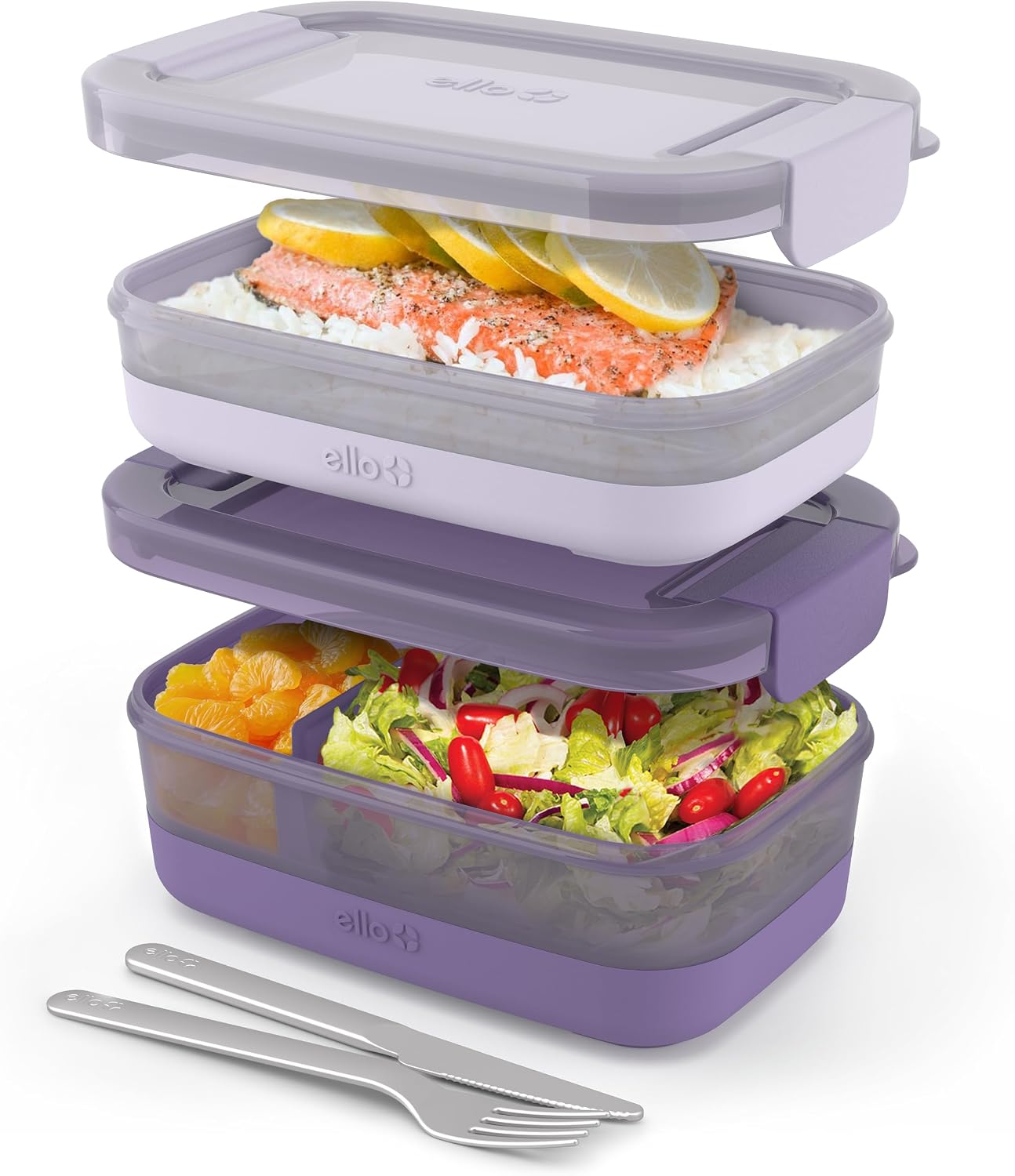 Detalle de Ello Bento Box Lunch Stack 2-Pack