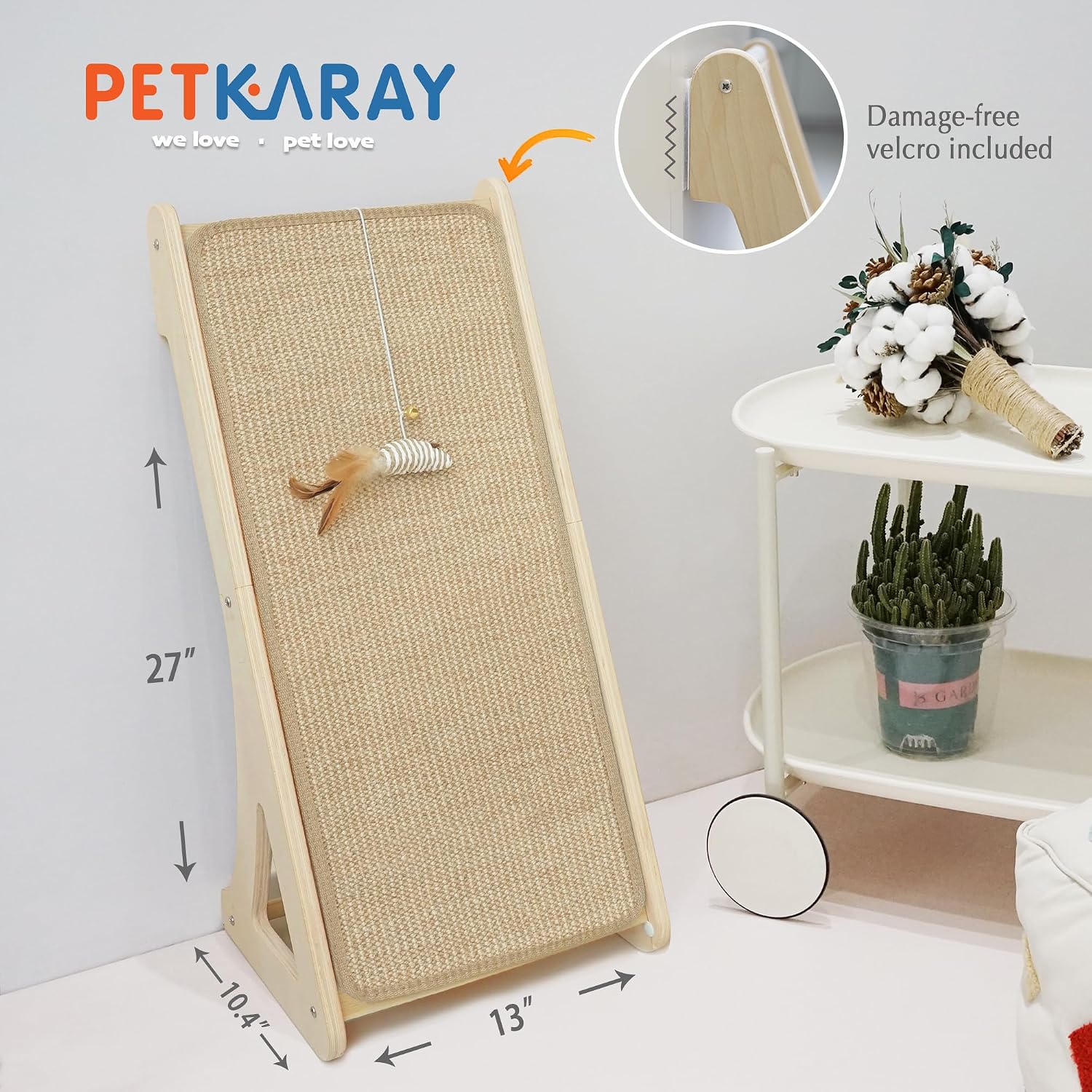 Detalle 2 de PETKARAY Katzenkratzbrett 68cm