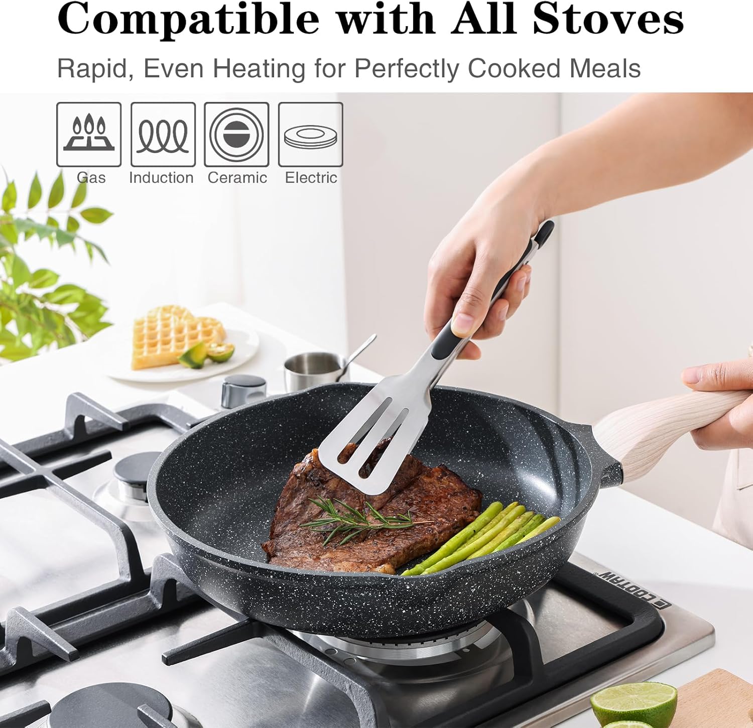 Thumbnail 4 de Kordisen 3-Piece Nonstick Frying Pan Set 8/9.5/11