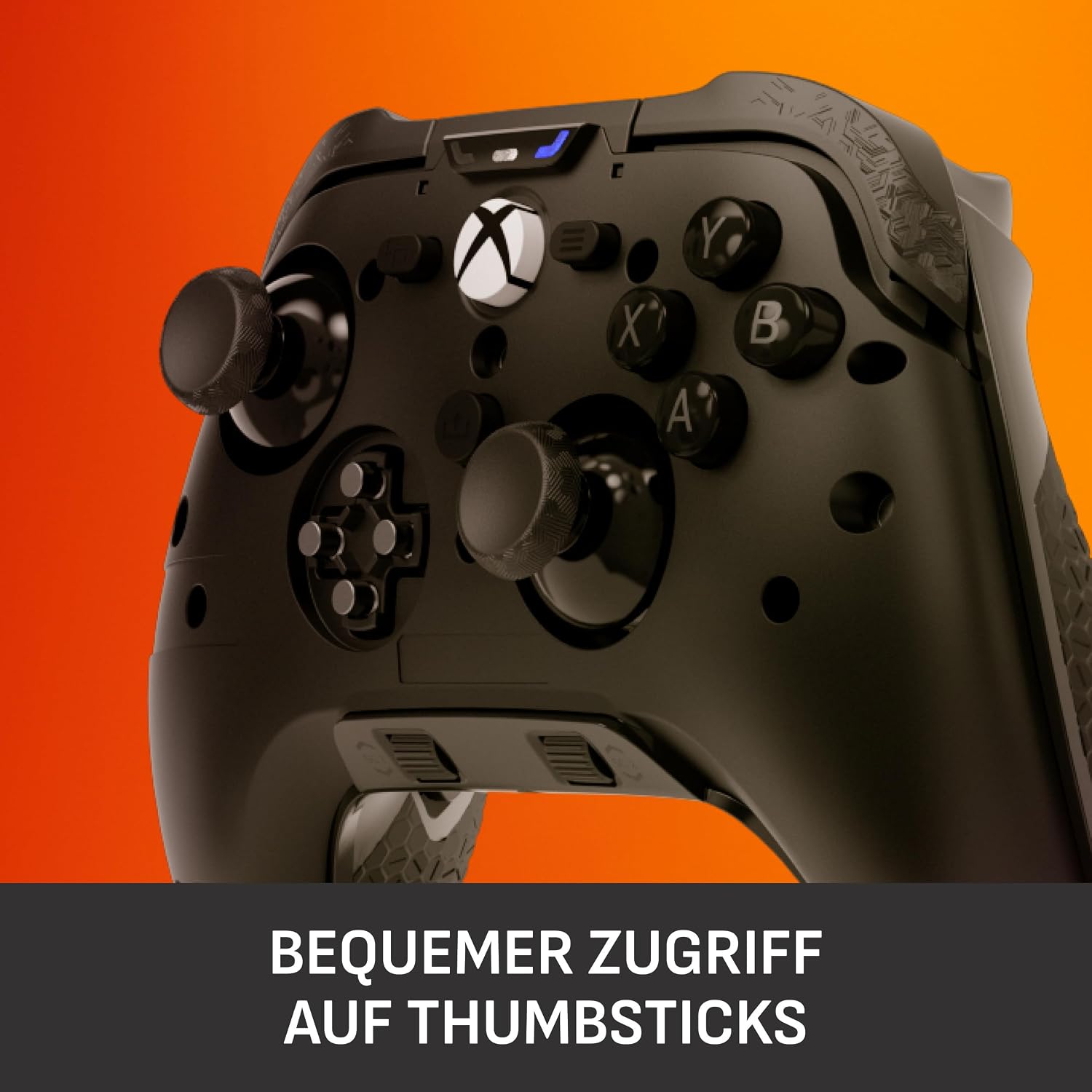 Detalle 2 de SCUF Valor PRO Controller – abnehmbare Frontplatten (Frontplatten-Kit) mit magnetischer Befestigung, Gleitringe – weiß