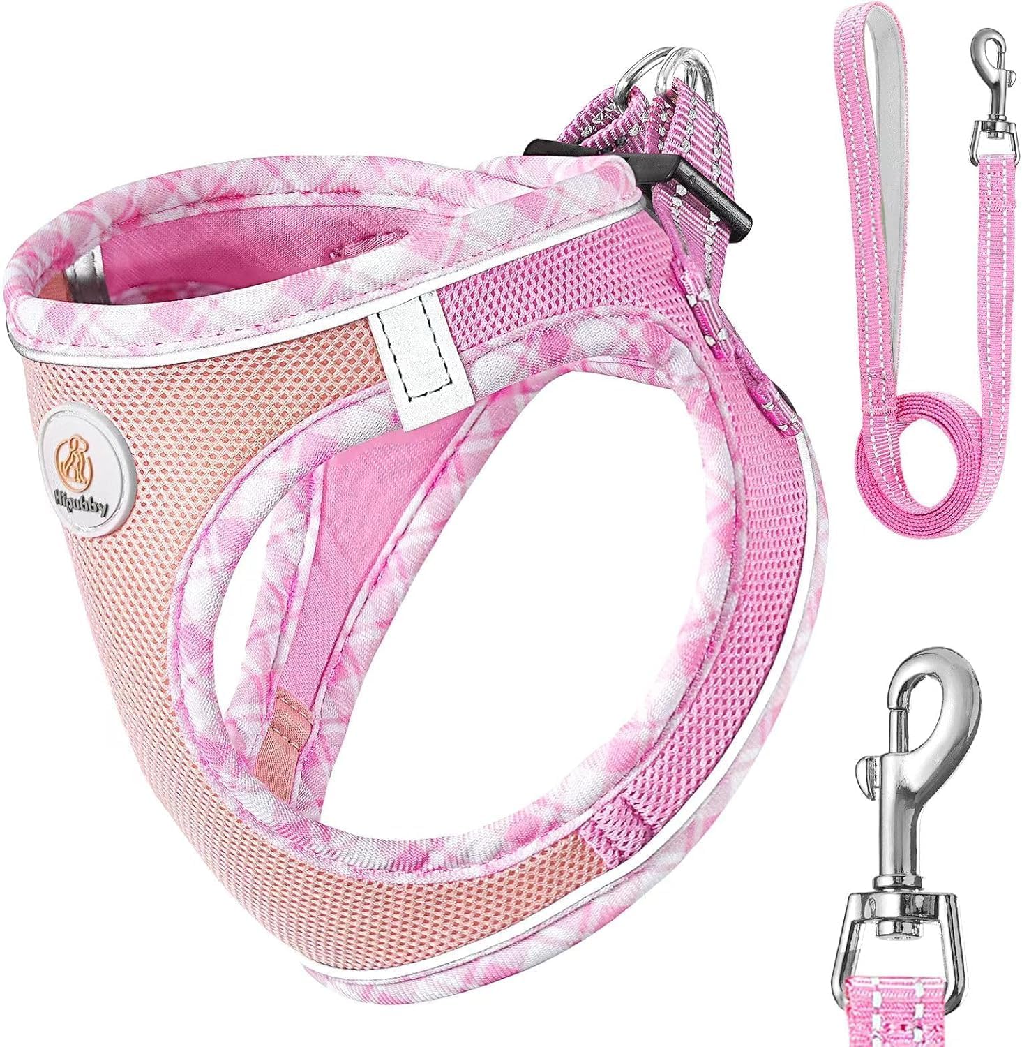 Hipubby Dog Harness and Leash Set, Size S