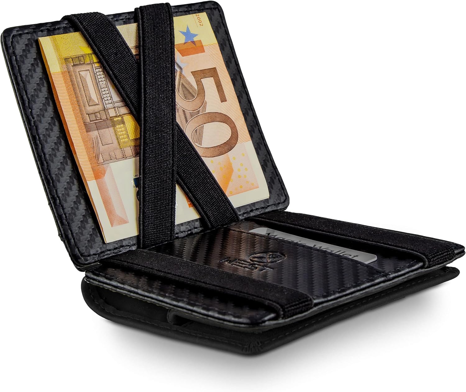 Detalle de WEST - Magic Wallet (Klassiker) mit großem Münzfach – RFID-Schutz, Geschenkbox