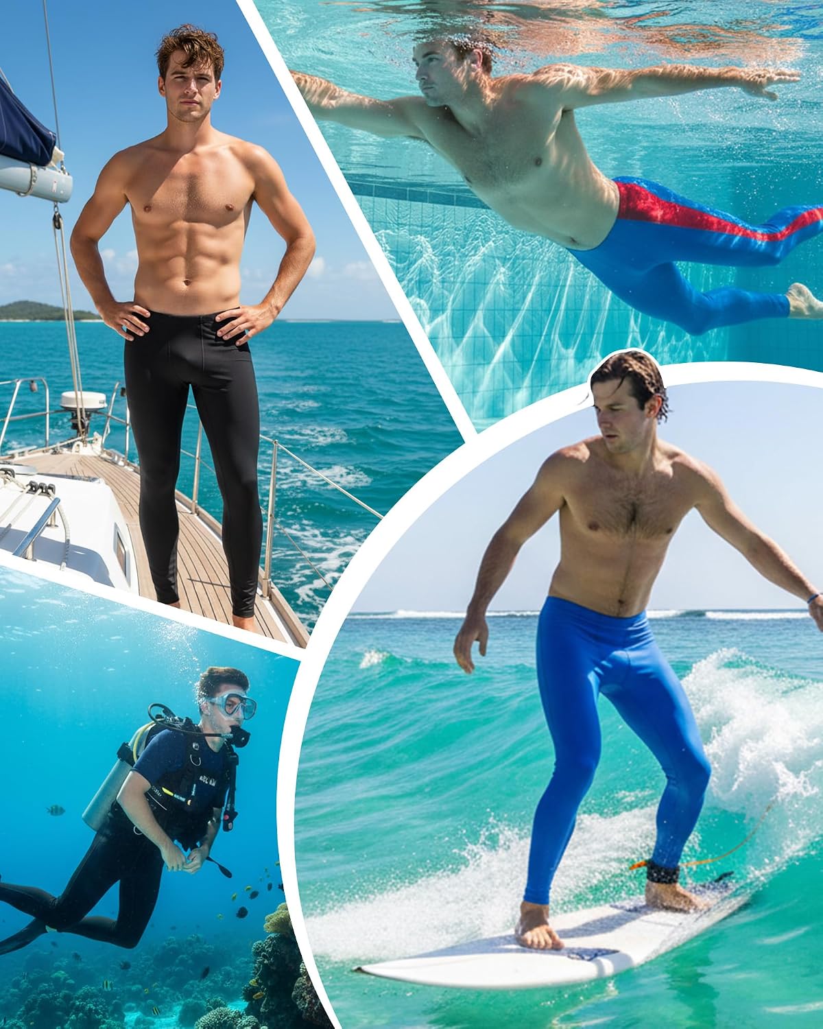 Thumbnail 5 de Runhit Men's Swim Pants, Nylon Blend