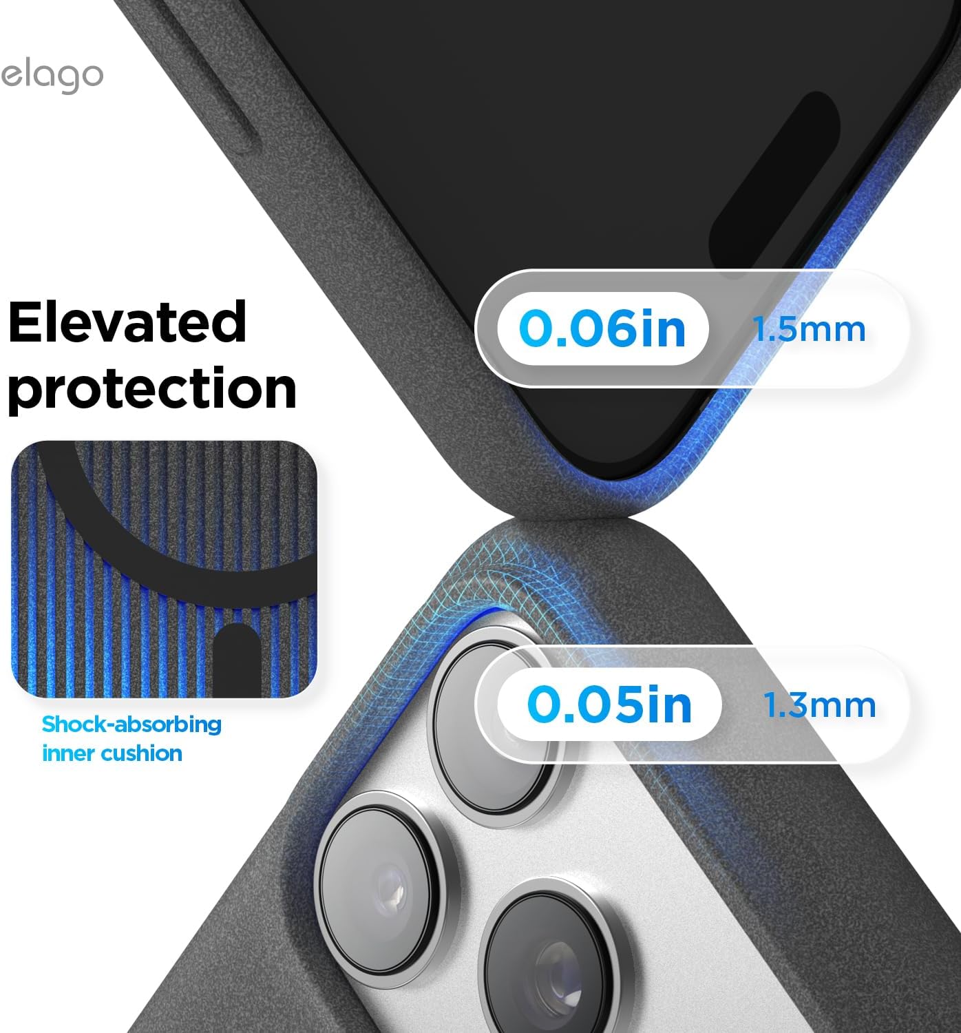Thumbnail 6 de elago Magnetic Pebble Case for iPhone 18 Pro Max & 17 Pro Max, MagSafe, Dark Grey