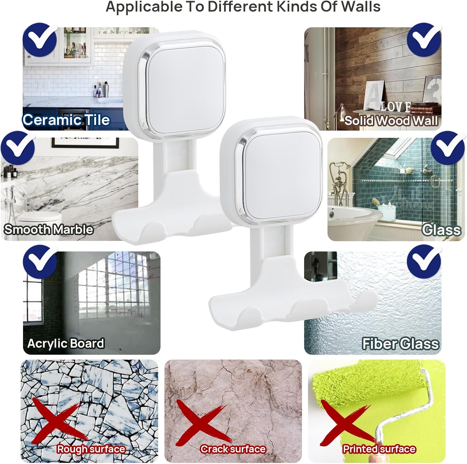 Thumbnail 8 de TAILI 💈 Pack de Ventosas para Maquinilla en Ducha, Impermeable