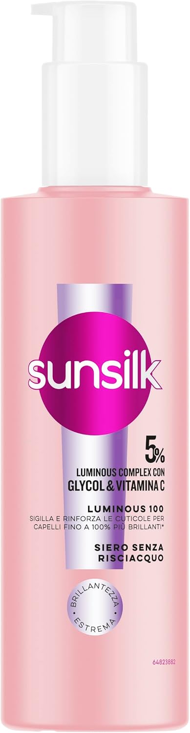 Detalle 2 de Sunsilk Siero Luminous 100 per capelli: siero senza risciacquo 200 ml