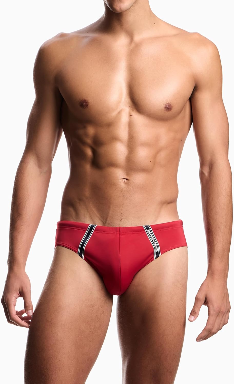 Detalle de Emporio Armani Brief Costume a Slip Uomo: stile e comfort con una nota sostenibile