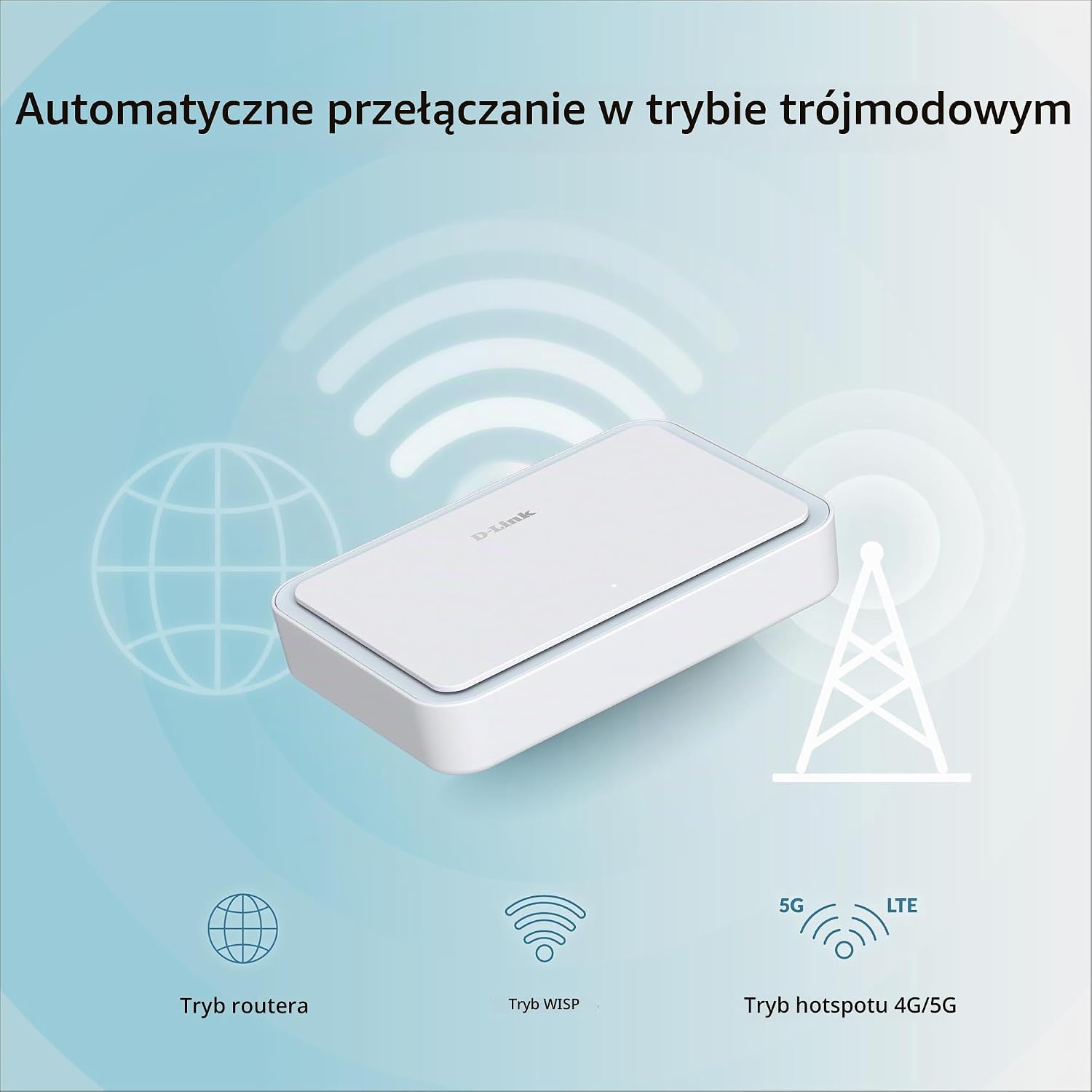 Detalle 2 de D-Link DBR-330 – podróżny router Wi-Fi 6 AX3000 z VPN i USB-C