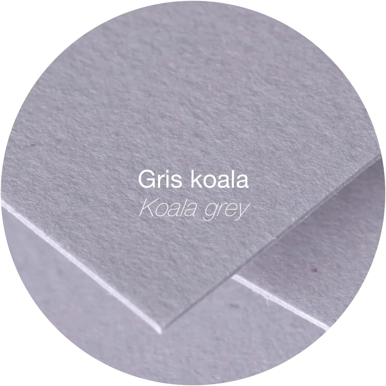 Detalle de Clairefontaine 11332C Pacco da 25 Biglietti Pollen Colore Grigio Koala, formato C6