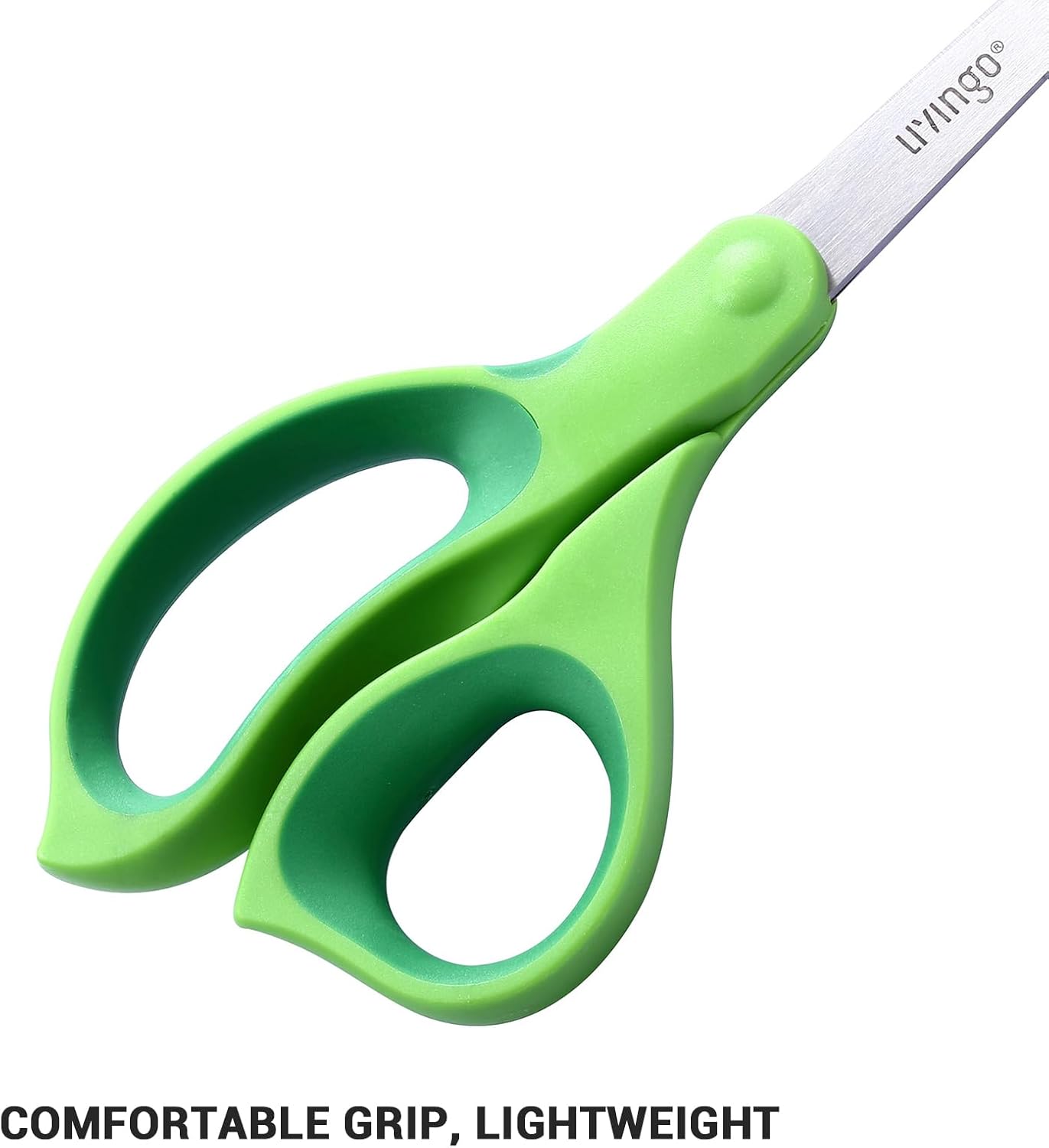 Thumbnail 2 de LIVINGO Forbici per mancini adulti in acciaio inox titanio, set di 3 paia ergonomiche (22 cm) con impugnature colorate