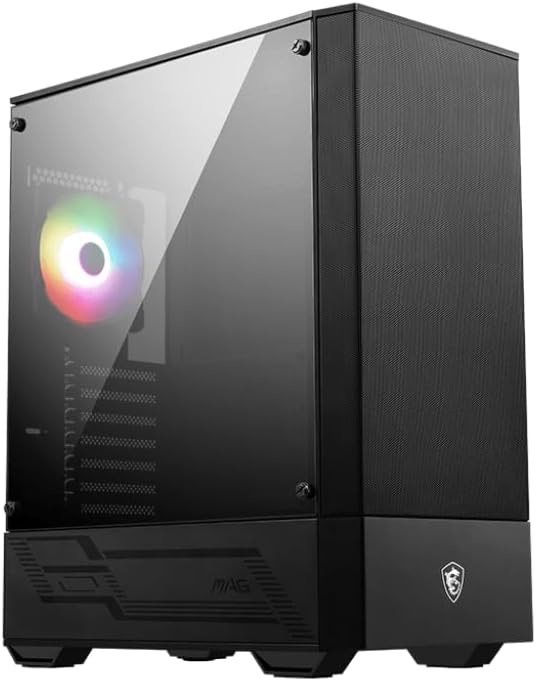 Detalle de MSI MAG FORGE 110R ATXミドルタワーPCケース アクリルサイドパネル・ARGBファン搭載