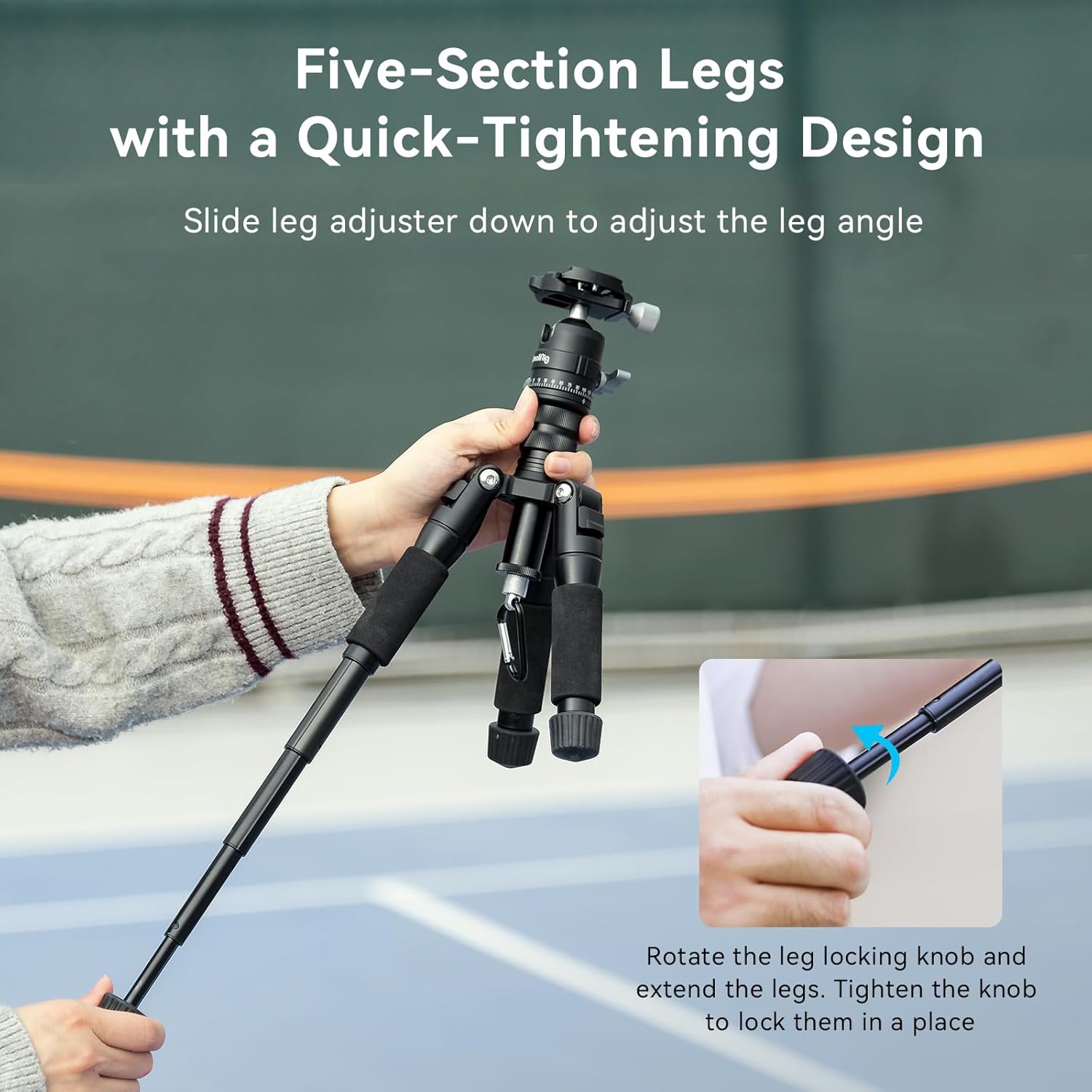 Thumbnail 4 de SMALLRIG VT-20 52 cm mini tripod for DSLR