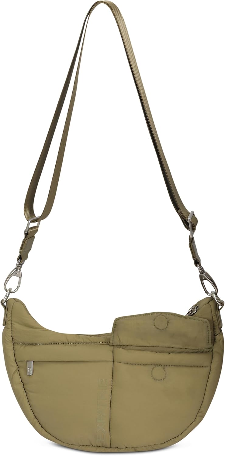 Thumbnail 2 de Expatrié Vivy – sac bandoulière femme demi-lune Crescent (crossbody) en nylon imperméable