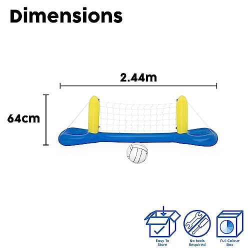 Thumbnail 6 de Bestway 8' x 25" Volleyball Set para piscina: juego rápido y sencillo