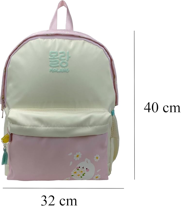 Detalle 1 de CYPBRANDS Molang Mochila escolar adaptable a carro