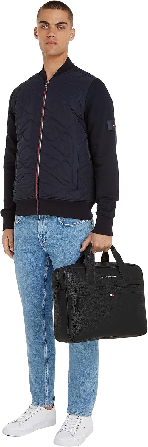 Thumbnail 2 de Tommy Hilfiger Uomo Borsa Laptop Essential in PU da 14 pollici, Nero