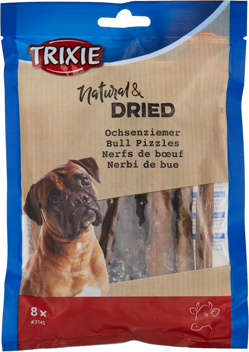 Detalle de TRIXIE runderzenuwen voor honden, natuurlijke kauwsnack voor tandverzorging