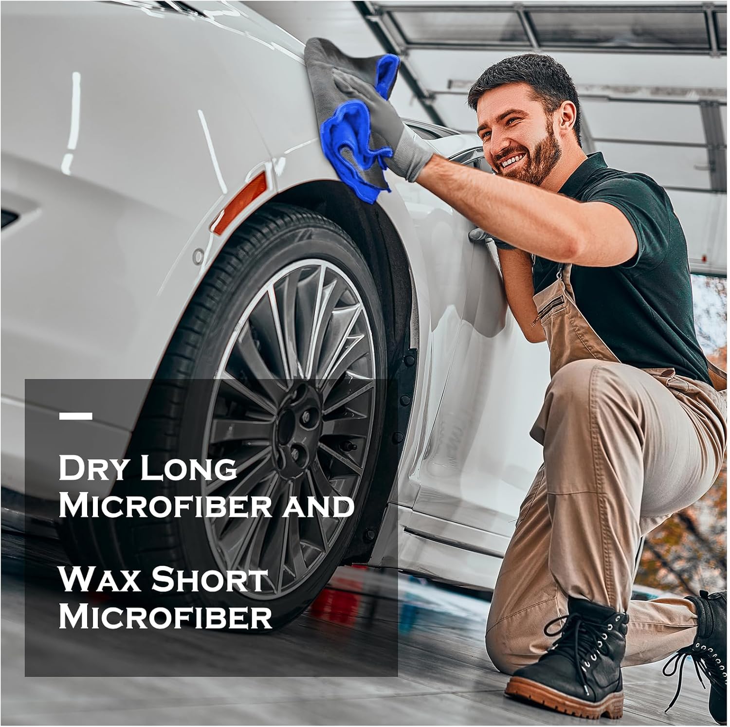 Thumbnail 6 de URAQT Microfibre Car Drying Towel 90x60cm – Large 600GSM, Borderless & Reusable