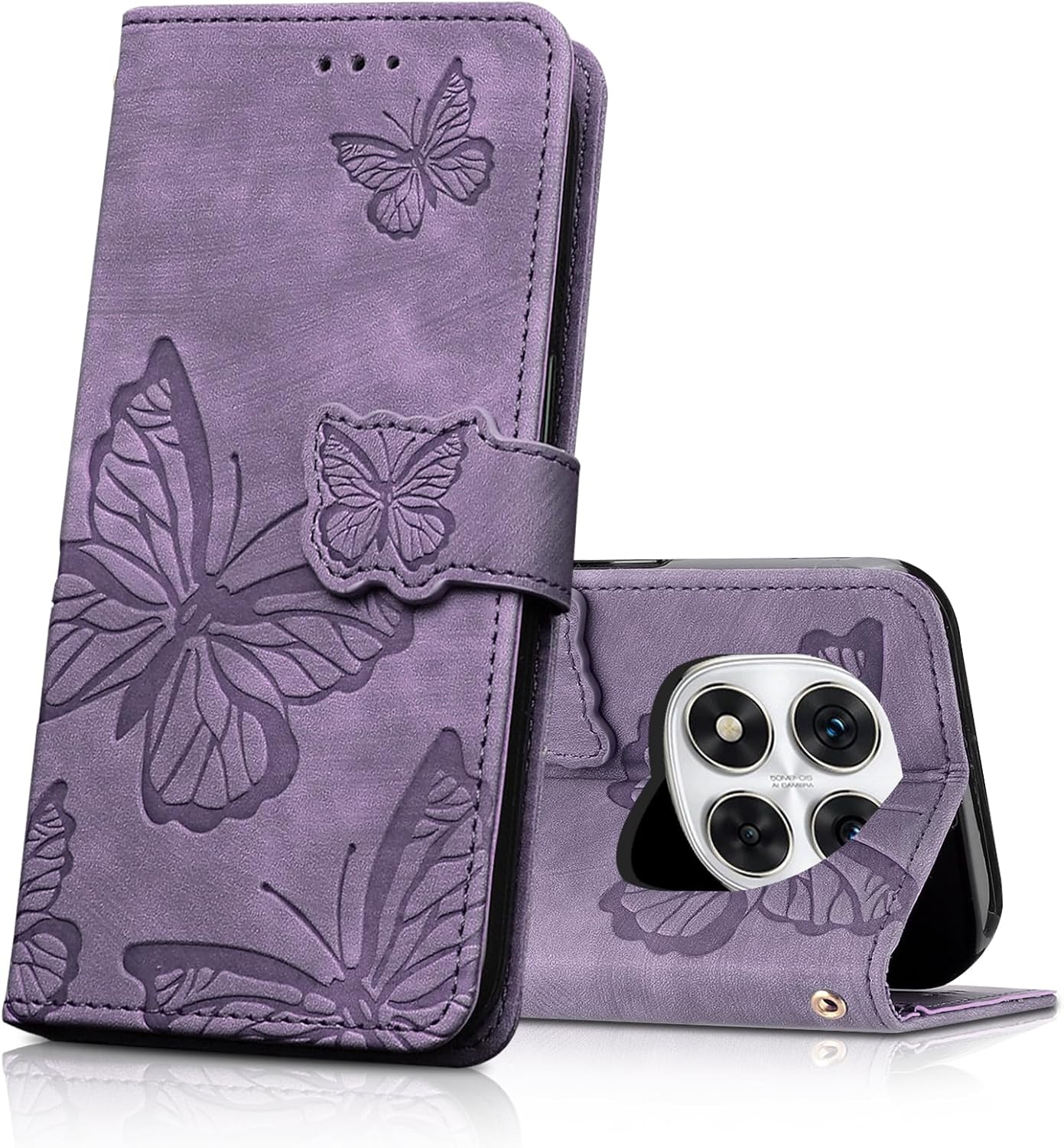 Detalle de CXTcase Handyhülle für Xiaomi Redmi Note 14 Pro 5G / Pro+ 5G – Flip Case aus PU Leder, Lila