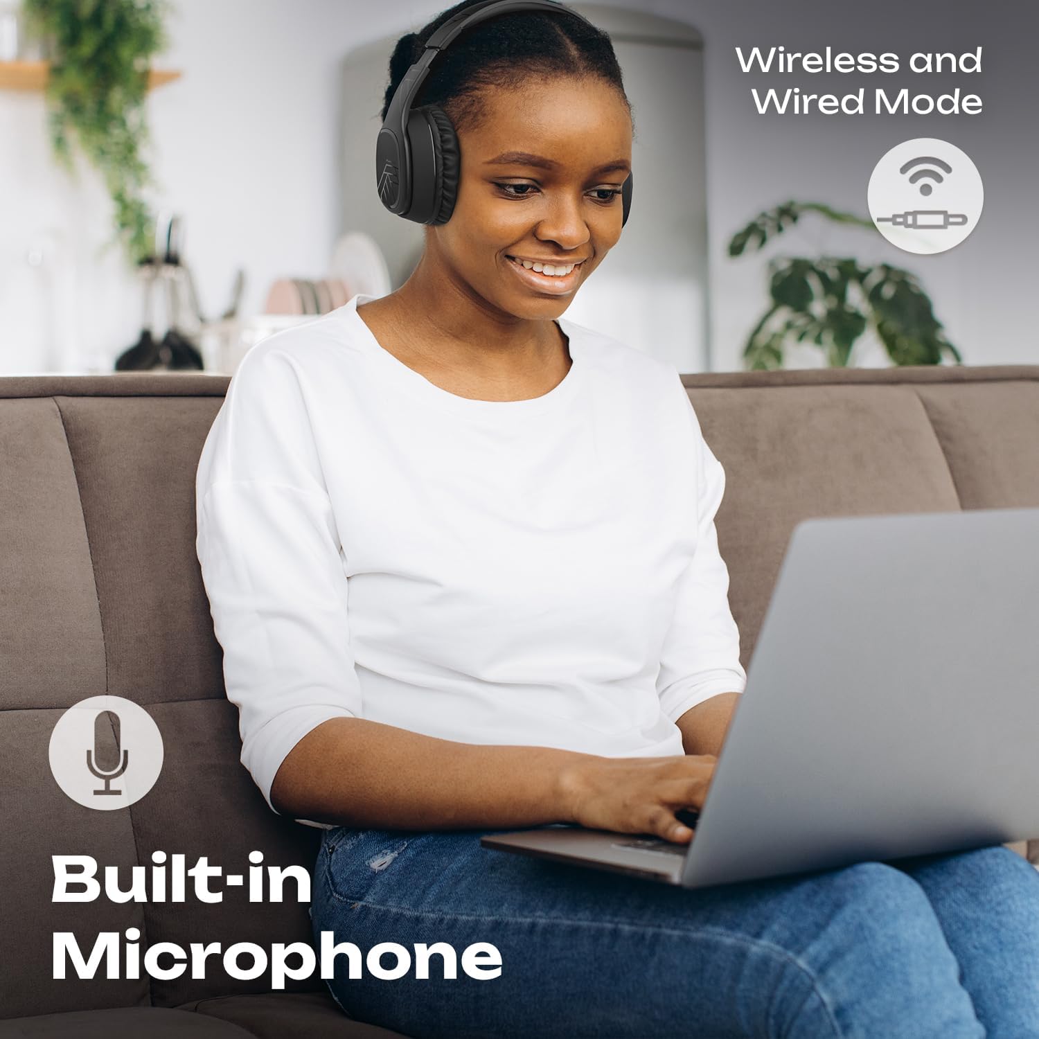 Thumbnail 6 de PowerLocus Wireless Headphones Over Ear: All‑Round Comfort and Long Battery Life