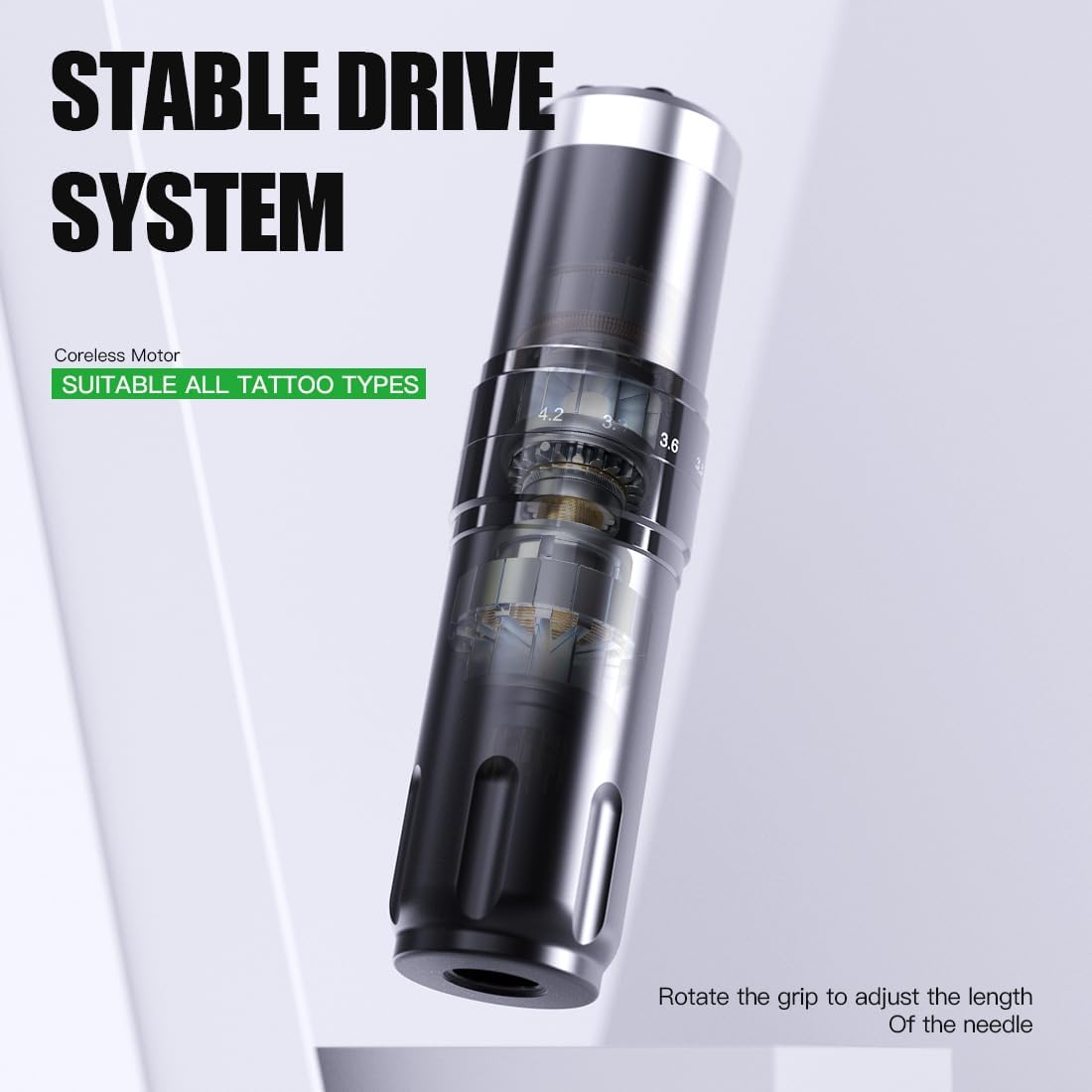 Thumbnail 3 de Dragonhawk Penna rotativa senza fili 1500mAh per tatuaggi 🎨