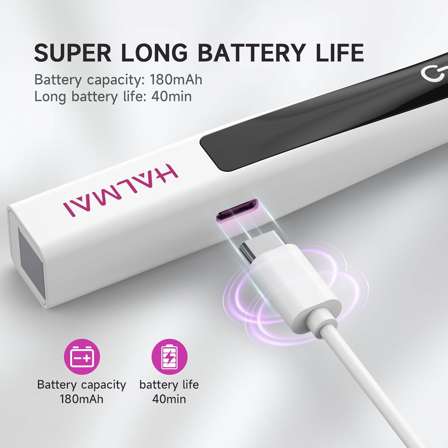 Thumbnail 5 de Halmai Lampes UV portable pour Vernis à Ongles Gel – Secage rapide, mini lumière rouge et USB rechargeable