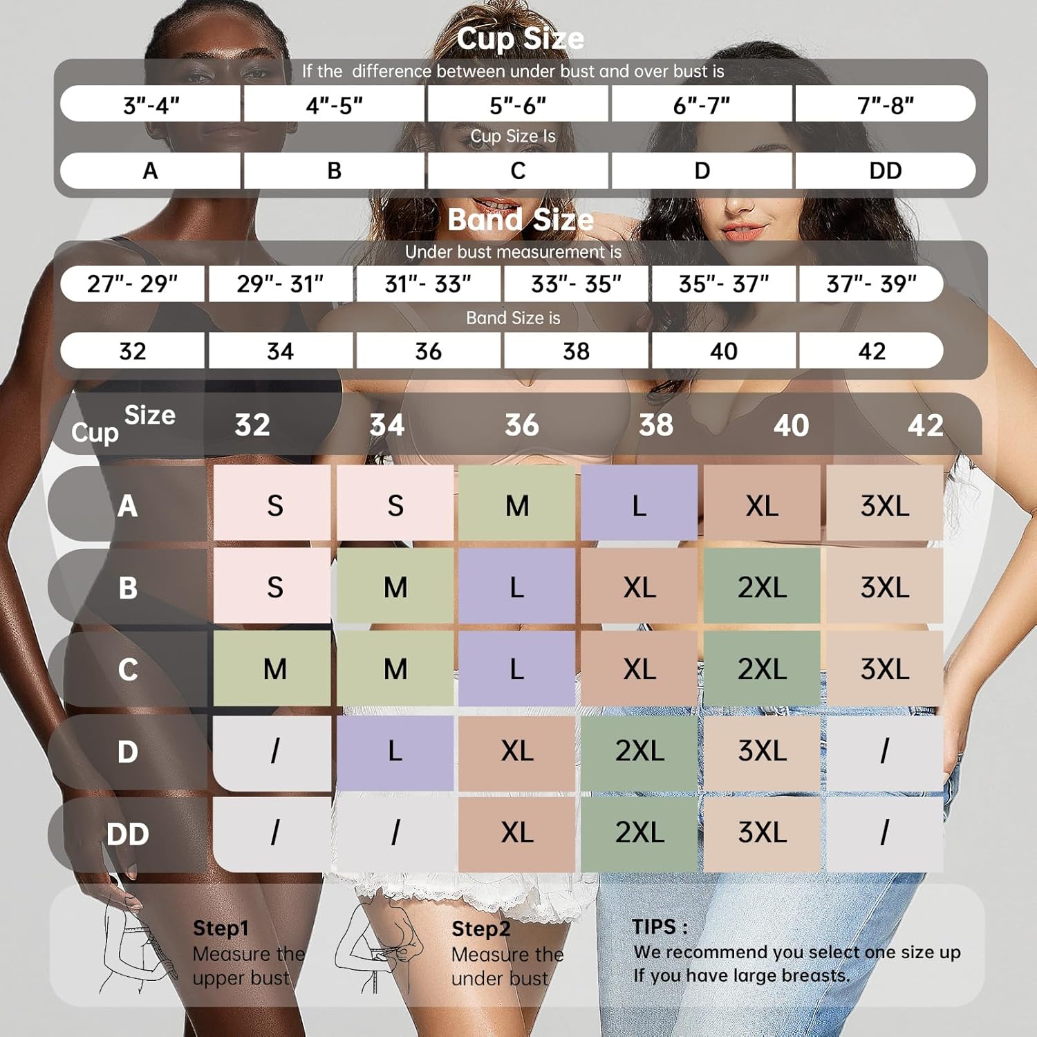 Thumbnail 5 de OEAK Womens Wireless Push-Up Bralette — Seamless Comfort