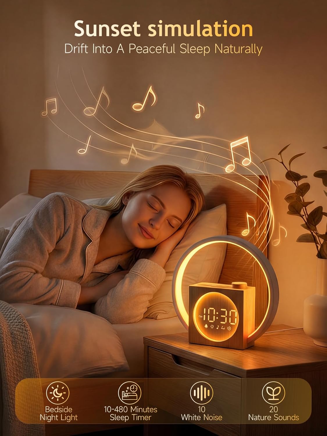 Thumbnail 2 de ARTINABS Éveil Lumière – Simulateur d'Aube et Crépuscule avec Anneau Tactile 360°