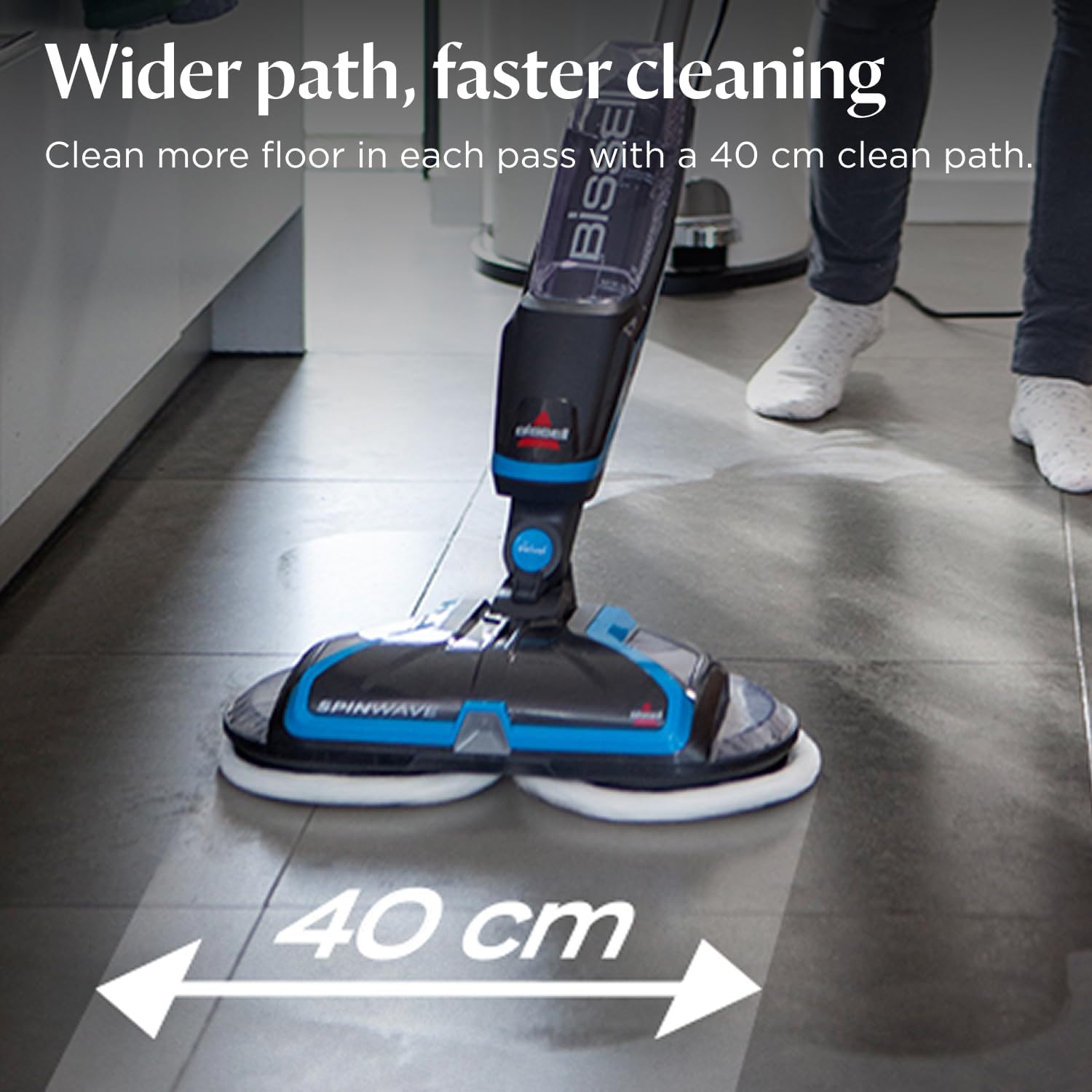 Thumbnail 5 de BISSELL SpinWave Electric Mop (2052E) – spray mop with rotating pads for hard floors