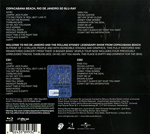 Detalle 2 de UNIVERSAL MUSIC GROUP The Rolling Stones Blu-ray