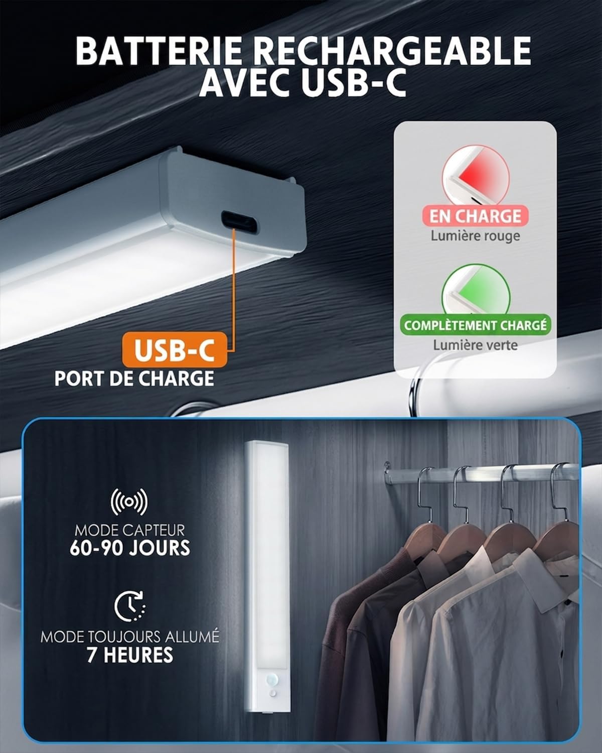 Thumbnail 4 de KALAHOL Under Cabinet Lights with Motion Sensor