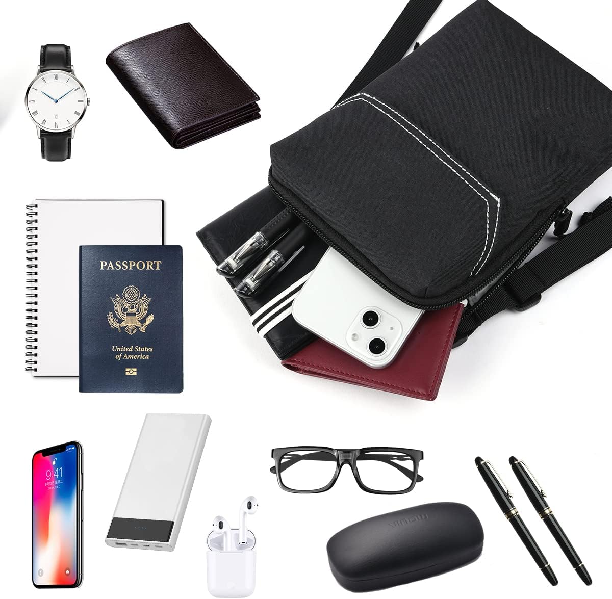 Thumbnail 5 de flintronic Sac bandoulière téléphone avec blocage RFID