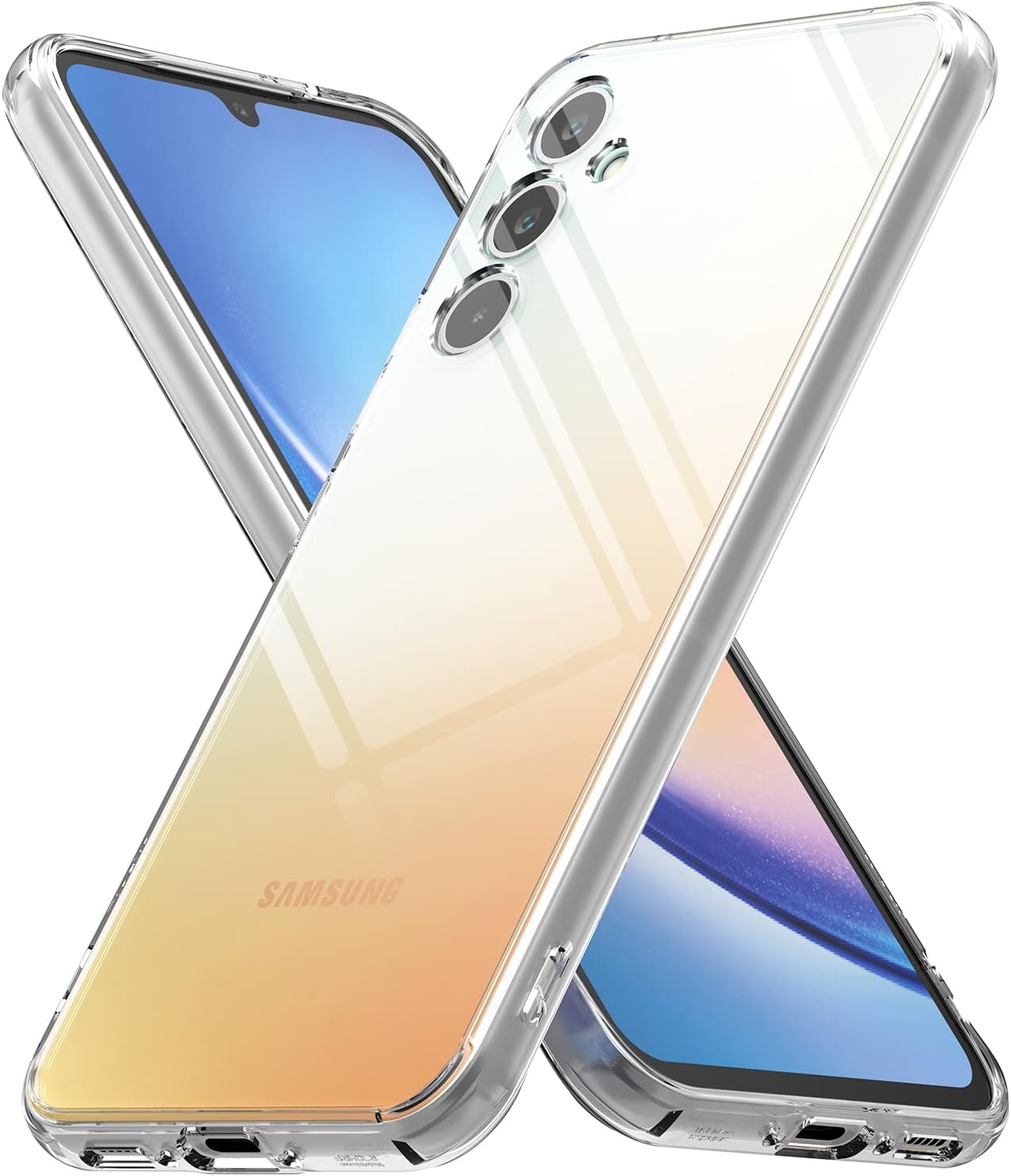 Detalle de Ringke Fusion Long Lasting Transparency Case for Samsung Galaxy A34 5G – Clear, Shock-Absorbent Protection