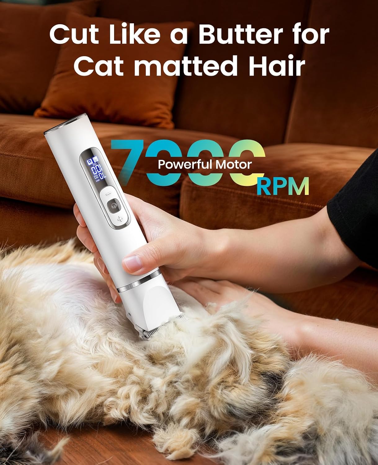 Thumbnail 3 de oneisall 3-in-1 tondeuse voor honden en katten met lcd-display