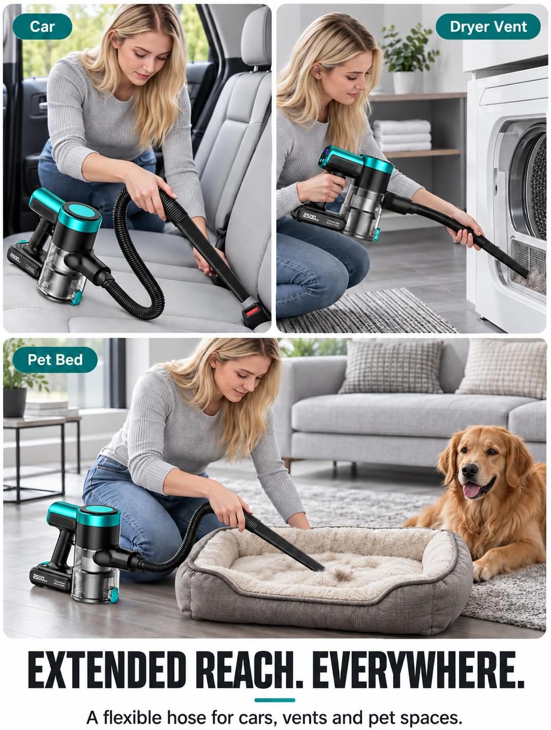 Thumbnail 6 de OIRFND Cordless Stick Vacuum, 58KPa
