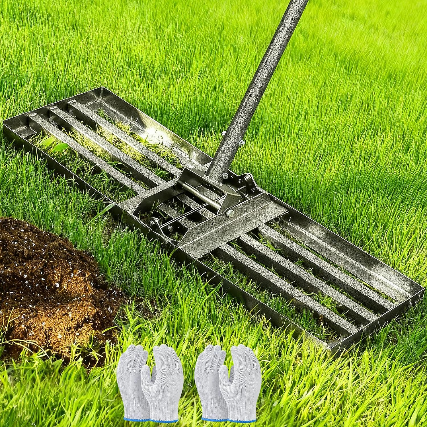 Detalle de ZHJAN Lawn Leveling Rake