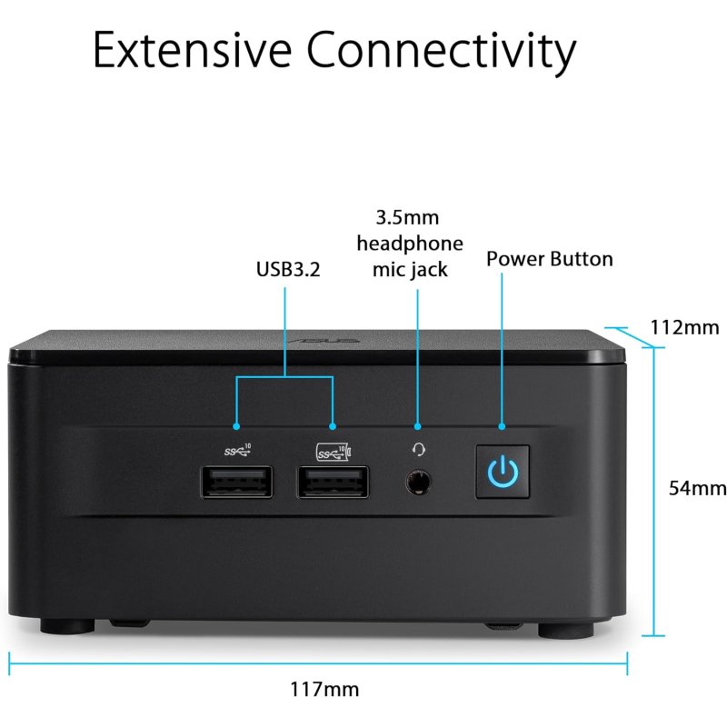Detalle 1 de ASUS NUC 13 RNUC13ANHI700002I Intel Core i7-1360P