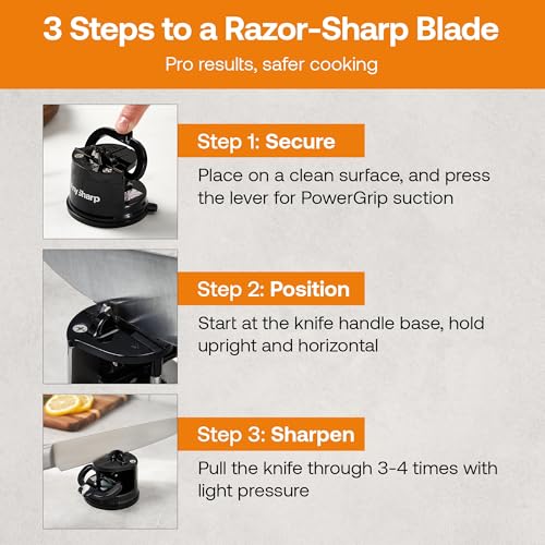 Thumbnail 9 de AnySharp Knife Sharpener: Hands-Free Safety, PowerGrip Suction and Precise, All-Kitchen Sharpening