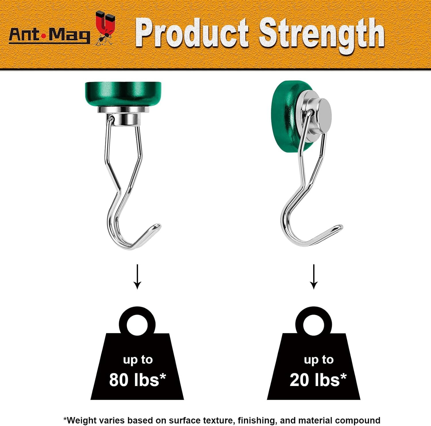 Thumbnail 2 de Ant Mag Magnetic Hooks 100 lb
