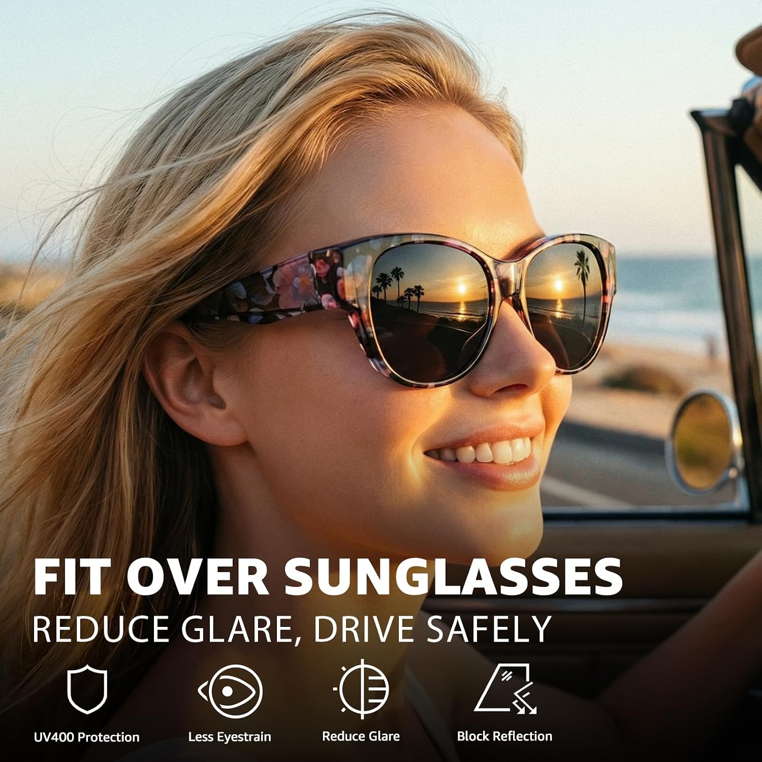 Thumbnail 4 de Myiaur 2 Pack Over Glasses Sunglasses for Women – Polarised, UV400 Protection, Fit Over Design