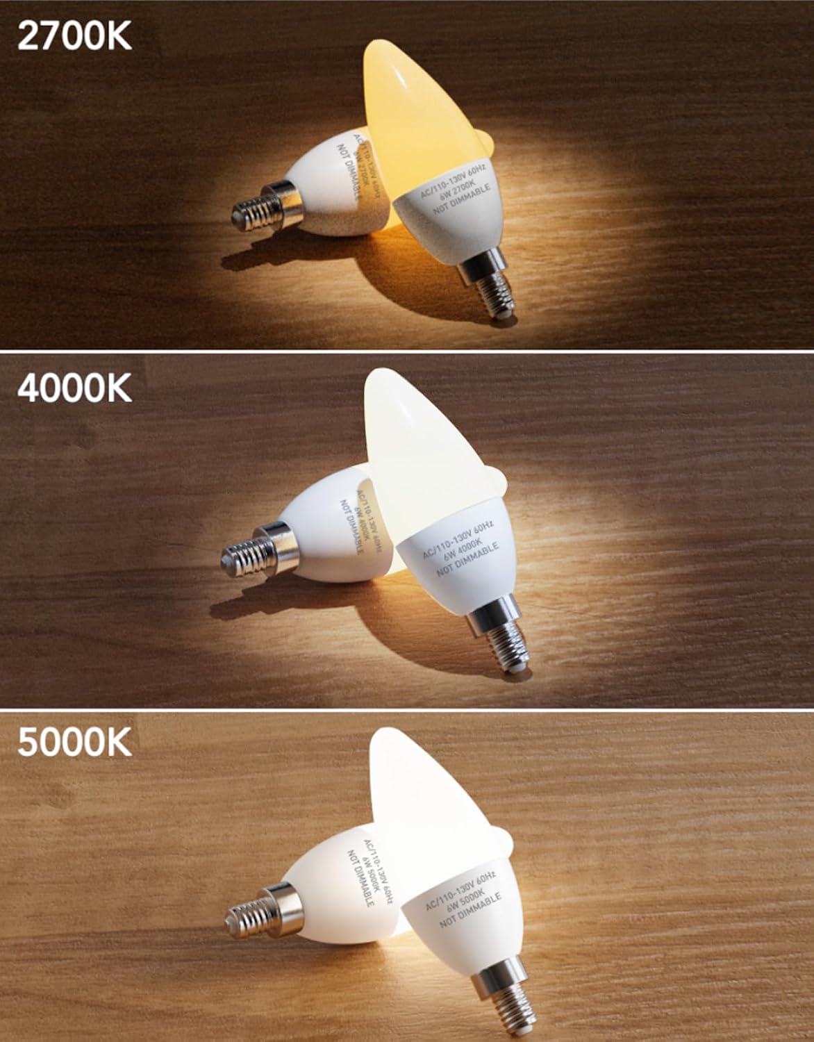 Detalle 2 de PARTPHONER LED Candelabra Bulb 6W
